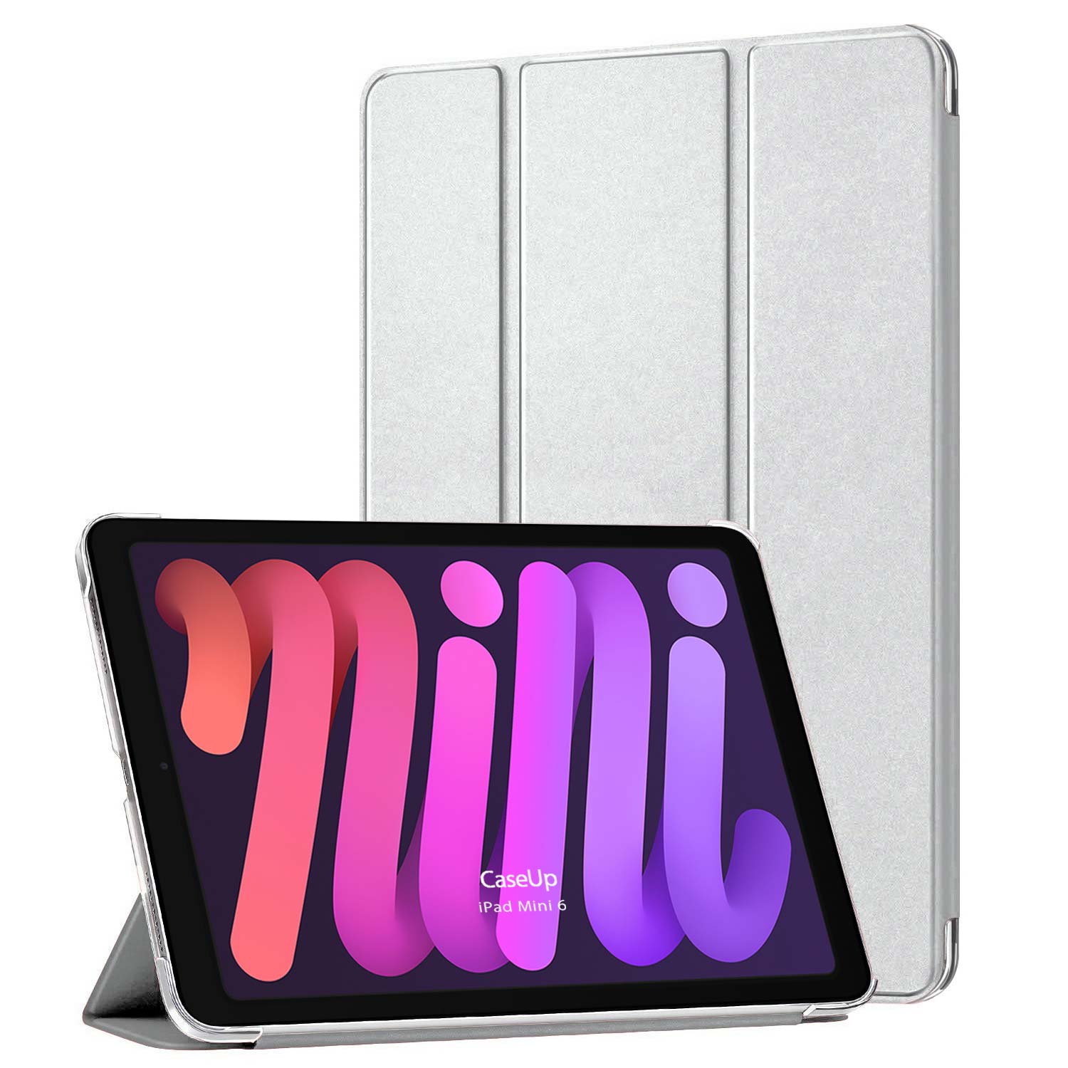 CaseUp Apple iPad Mini 6 2021 Kılıf Smart Protection Gümüş